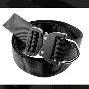 Men’s 1.5" Matte Black D-Ring 2-Ply belt